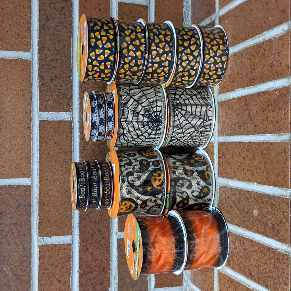 17 Halloween Ribbon Spools NWT